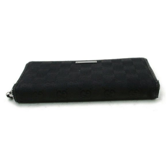 Auth Gucci Zippy Wallet Black Canvas #7106G90 - Picture 9 of 14